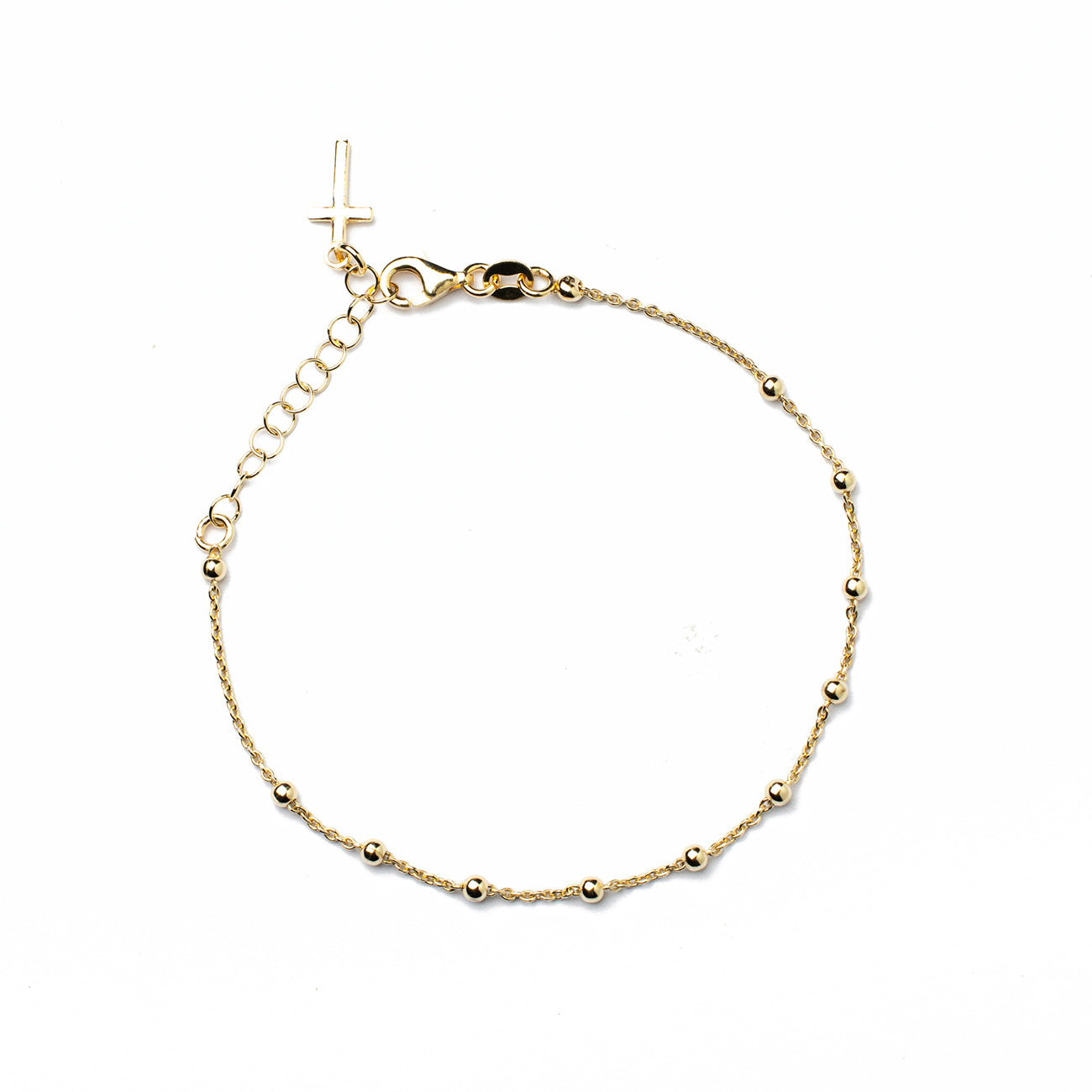 Bracciale rosario con croce